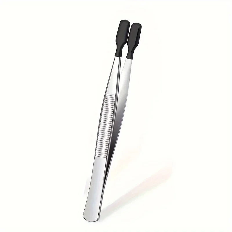 Precision Rubber-Coated Tweezers Set – Straight & Bent Tip Precision Tweezers Set Axl Black C