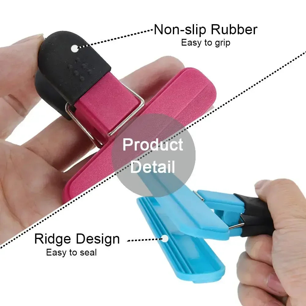 Portable Food Bag Clips – Plastic Sealing Clamps for Kitchen Food Bag Clips Axl