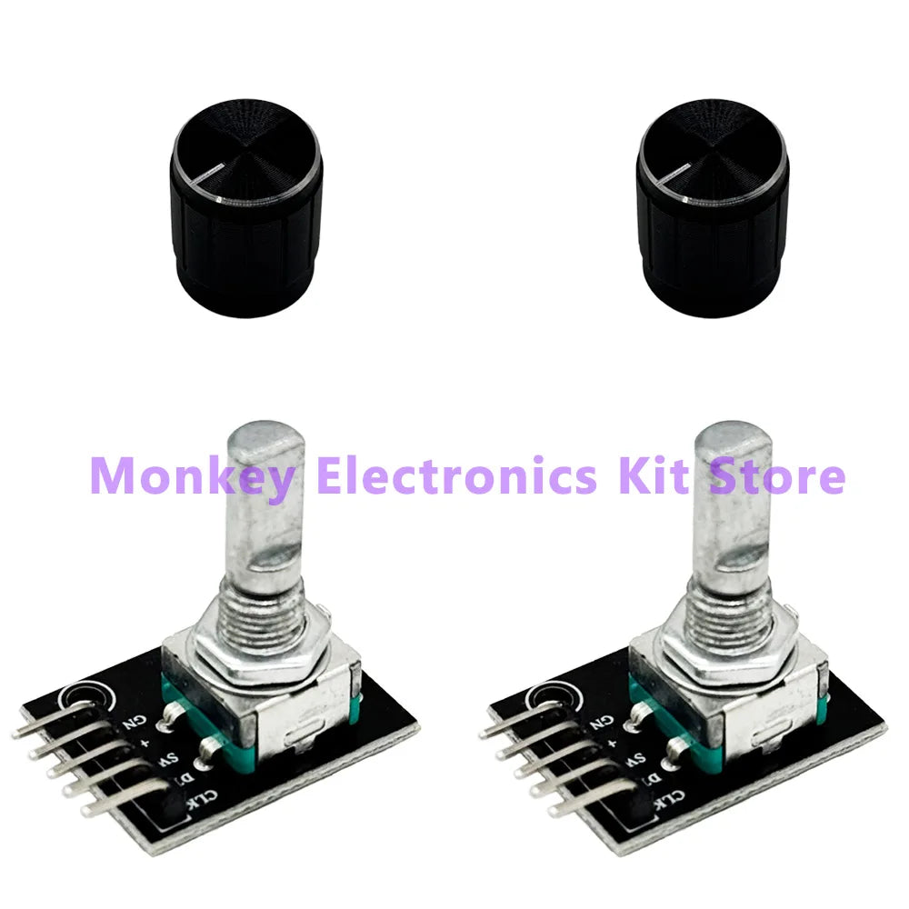 KY-040 Rotary Encoder Module with Knob Cap 5V – 1 to 8 PCS Rotary Encoder Module Axl 2 PCS
