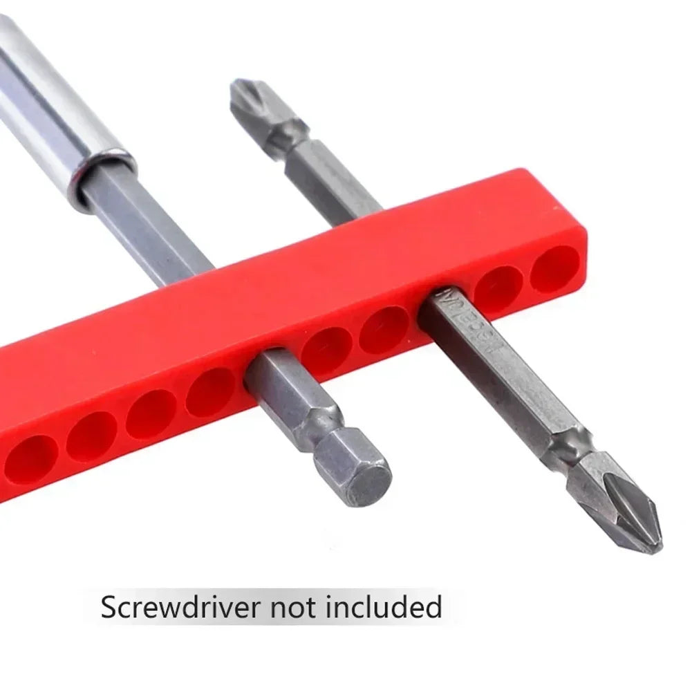 5-Pack 12-Hole Hex Bit Organizer | 1/4" Screwdriver Bit Holder Bit Holder Organizer Axl