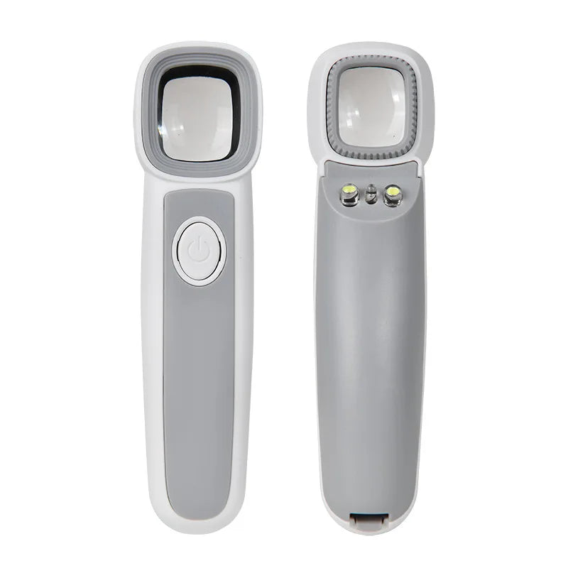 Handheld Magnifier 2 LED & UV Light – Jewelry & Currency Loupe Illuminated Magnifier Axl 3