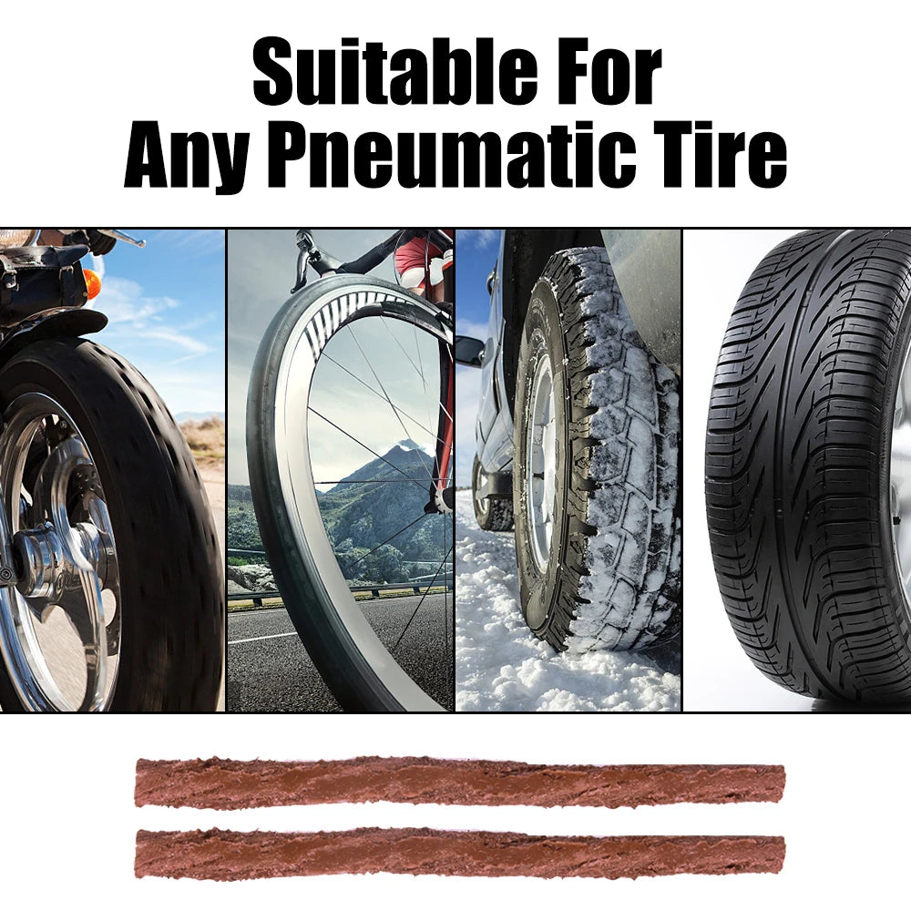 45-Piece Tubeless Tire Repair Kit – Car, Bike & Motorcycle Tire Repair Kit Axl