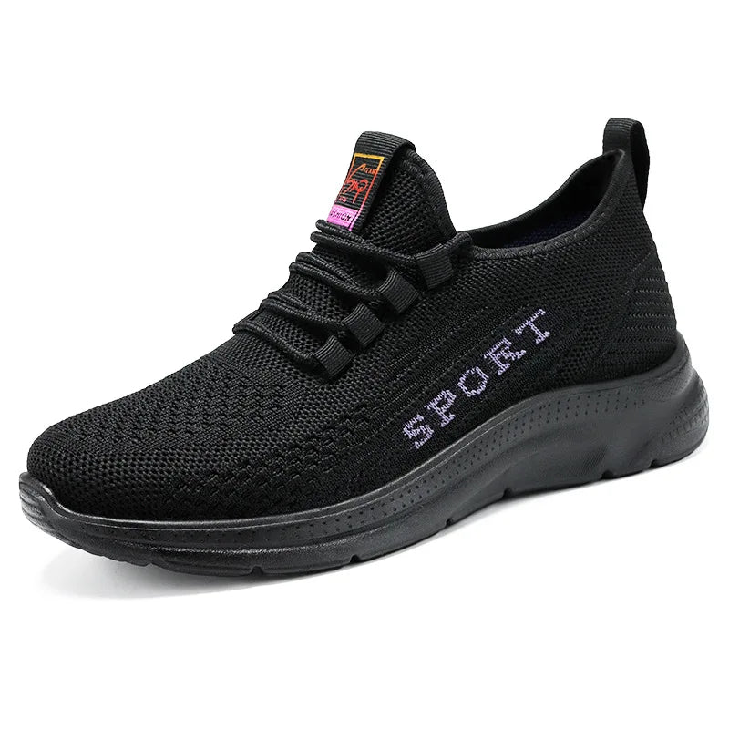 Women's Platform Tennis Sneakers – Breathable Lace-Up Sport Shoes Platform Tennis Sneakers Axl