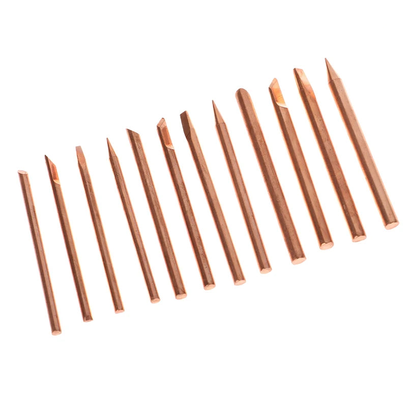 4-Pack Copper Solder Iron Tips B C D K – 30W 40W 60W Solder Iron Tips Axl