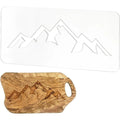 Mountain Acrylic Router Inlay Template – Woodworking Stencil Router Template Axl AECH04-19654