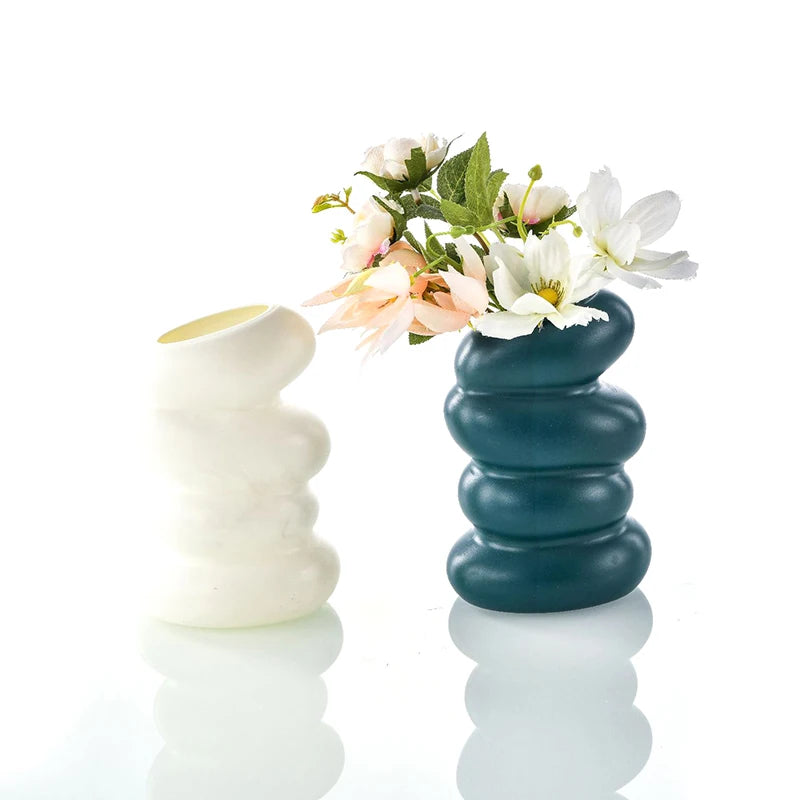 Plastic Spiral Vase – Nordic Creative Flower & Home Decor Decorative Vase Axl