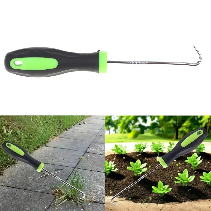 Heavy-Duty Weed Puller Tool – Ergonomic Root Remover Hook Hand Weeding Tool Axl