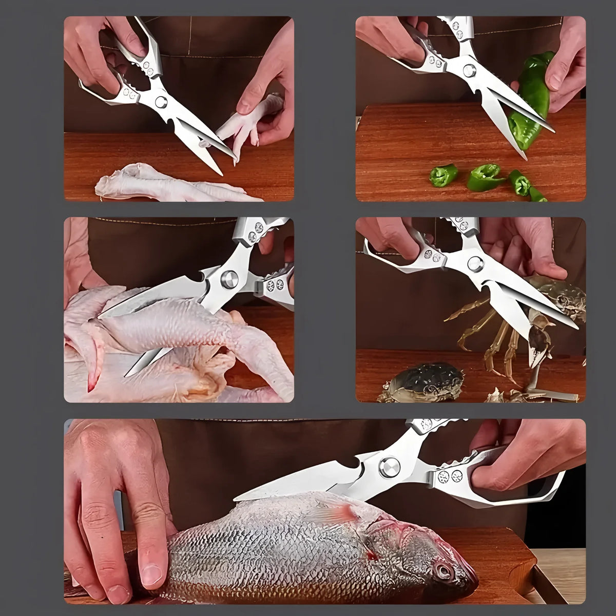Heavy-Duty Multi-Functional Kitchen Scissors & Bone Shears Kitchen Shears Axl