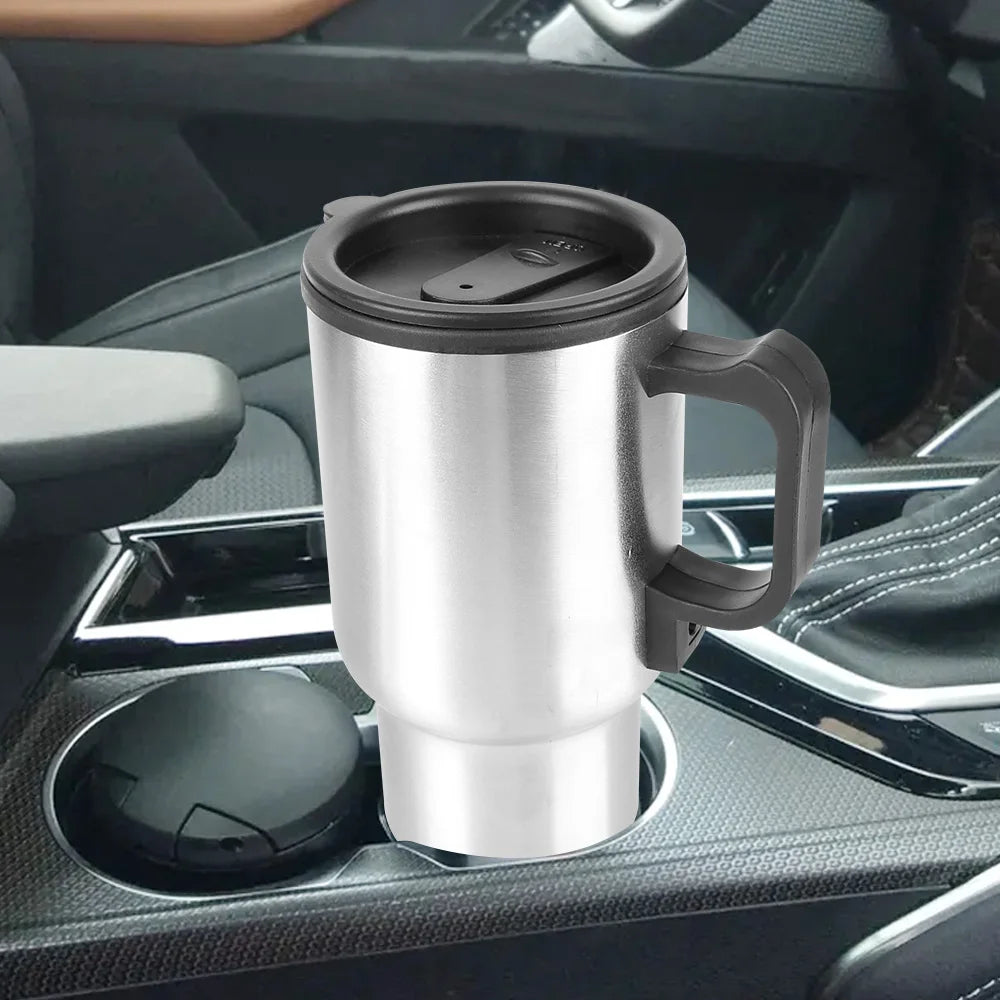 12V Electric Car Kettle 450ml Stainless Steel Travel Mug Car Electric Kettle Axl