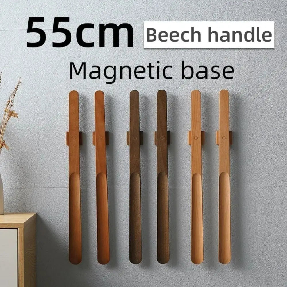 Magnetic Wooden Handle Shoehorn – No-Bend Shoe Horn 30/55cm Long Handle Shoehorn Axl