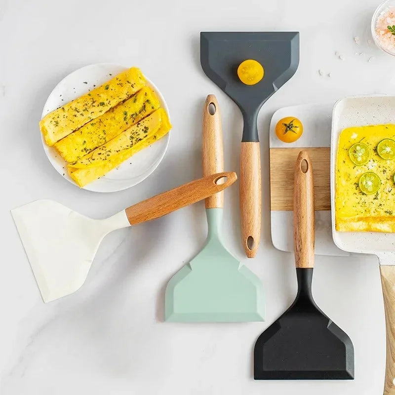 Wide Silicone Spatula – Non-Stick Pizza Shovel & Kitchen Tool Silicone Spatula Axl