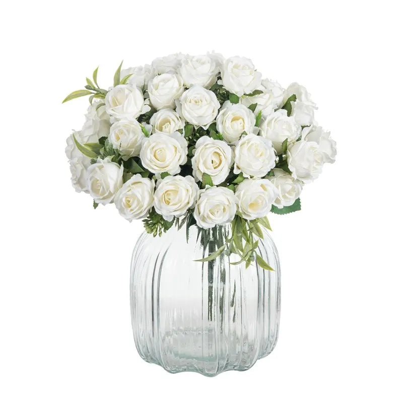 10-Head Silk Rose Bouquet – Artificial Flowers for Home Decor Artificial Flower Bouquet Axl