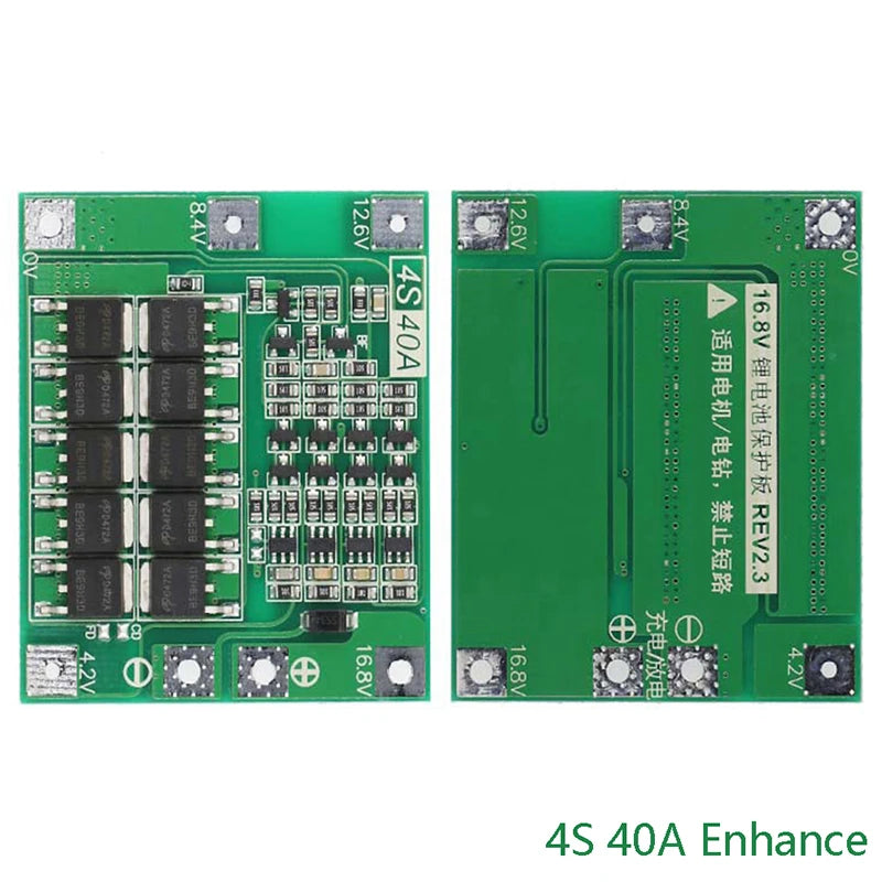 3S 4S BMS 40A Li-ion Battery Protection Board for Drill BMS Protection Board Axl 4S40AEnhance