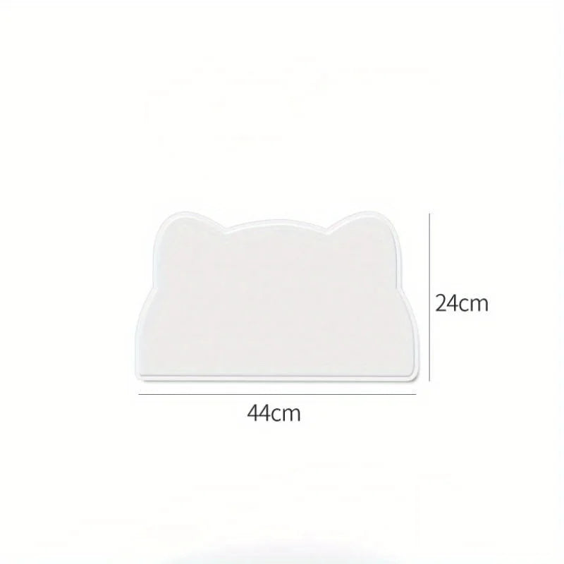 Waterproof Silicone Pet Feeding Mat – Anti-Slip Food Pad Cats Dogs Pet Feeding Mat Axl Green