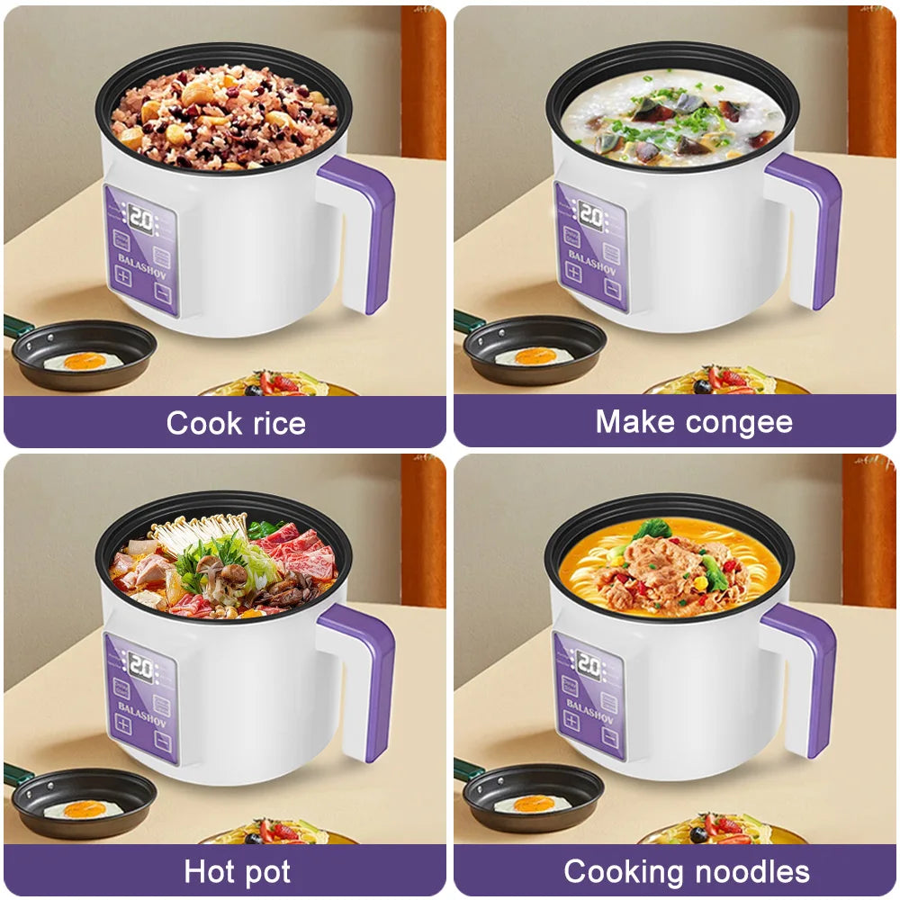 BALASHOV Mini Electric Rice Cooker – Non-Stick Multi Cooker Electric Rice Cooker Axl