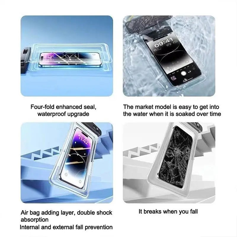 Universal Waterproof Phone Pouch – Touch Screen Dry Bag Waterproof Phone Pouch Axl