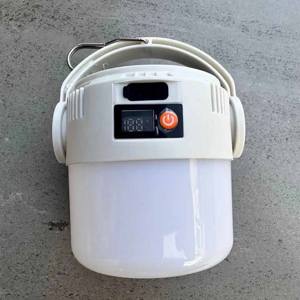 Solar COB LED Camping Light | 4 Modes & Digital Display Solar Camping Lantern Axl