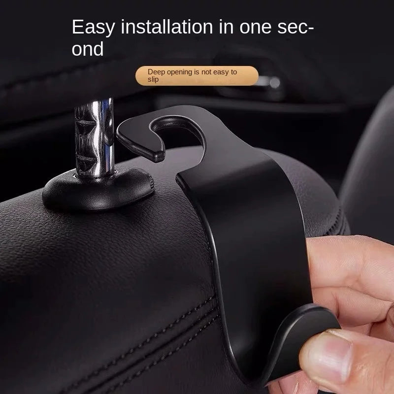 Car Headrest Hook Organizer – Universal Back Seat Hanger 1/2/4 Pcs Car Seat Hook Axl