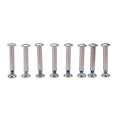 8-Pack Inline Skate Wheel Axles – Steel Roller Blade Bolts Skate Axle Bolts Axl Set