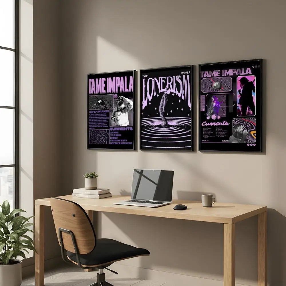 Tame Impala HD Art Poster – Self-Adhesive Wall Sticker Decor Art Wall Poster Axl