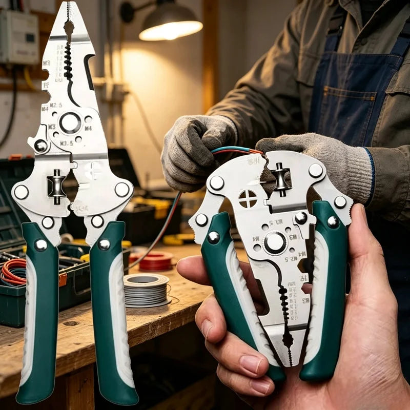 26-in-1 Foldable Wire Stripper Plier – Crimper & Cutter Tool Wire Stripper Plier Axl