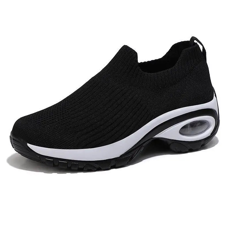 Women's Wedge Platform Sneakers – Breathable Slip-On Shoes Wedge Platform Sneakers Axl