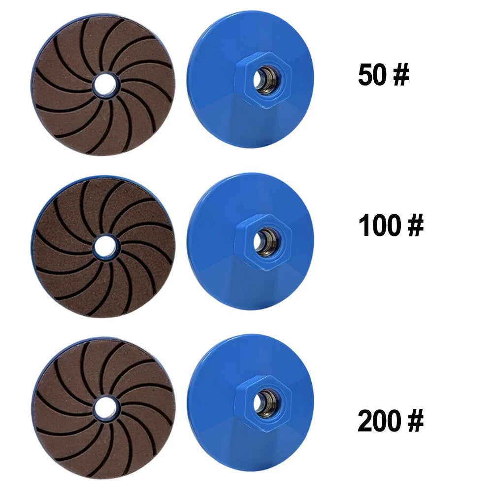 3-Pack Angle Grinder Discs – 50/100/200 Grit Silicon Carbide Grinding Disc Set Axl FOR Blue M14 China Mainland
