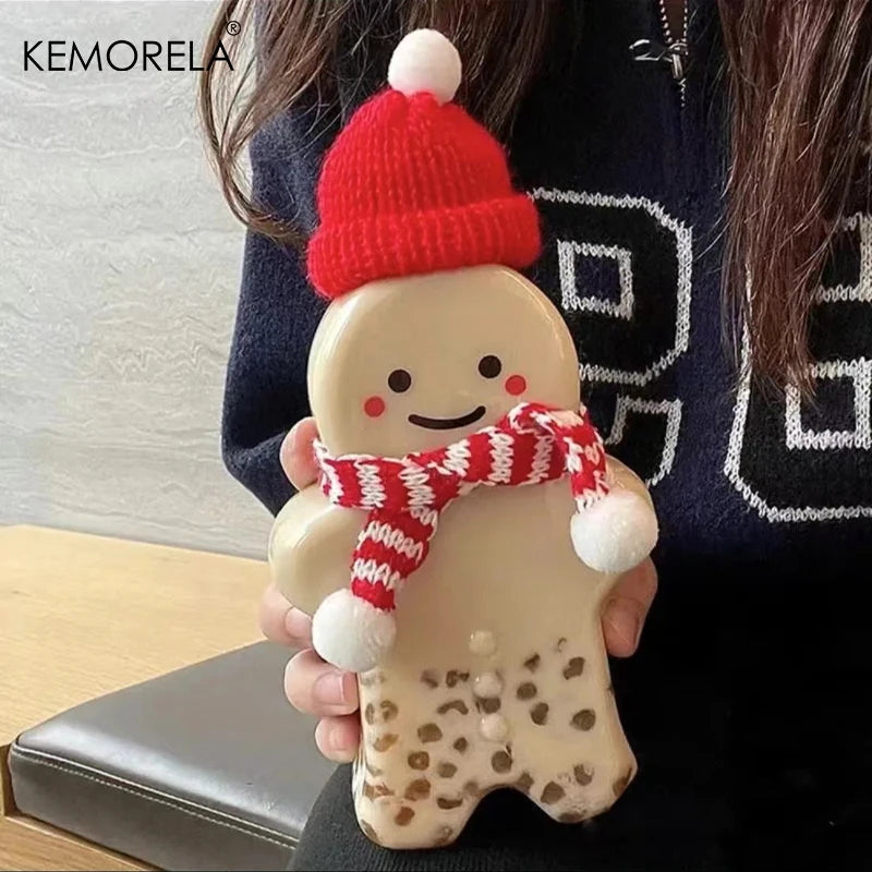 KEMORELA Gingerbread Man Christmas Water Bottle – Kids Gift Kids Water Bottle Axl