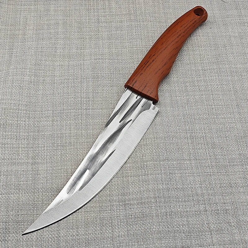 Stainless Steel Boning Knife with Sheath – Meat, Fish & BBQ Boning Knife Axl