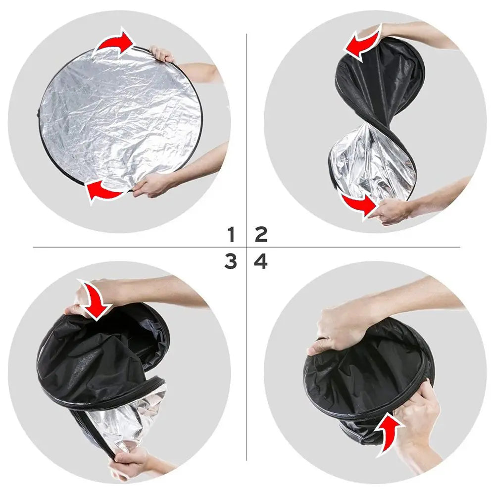 80cm 5-in-1 Collapsible Photography Reflector + Carry Bag Photography Reflector Axl