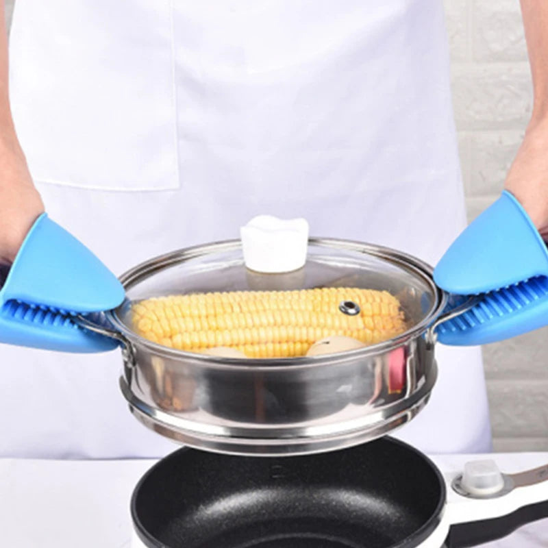 Silicone Oven Mitt Pinch Grip – Heat Resistant Pot Holder Silicone Oven Mitt Axl