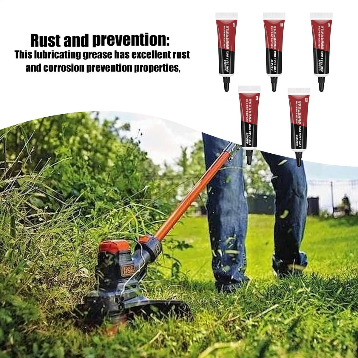 5-Pack Lawn Mower Gear Grease Lubricant Sticks – Hedge Trimmer Gear Grease Lubricant Axl