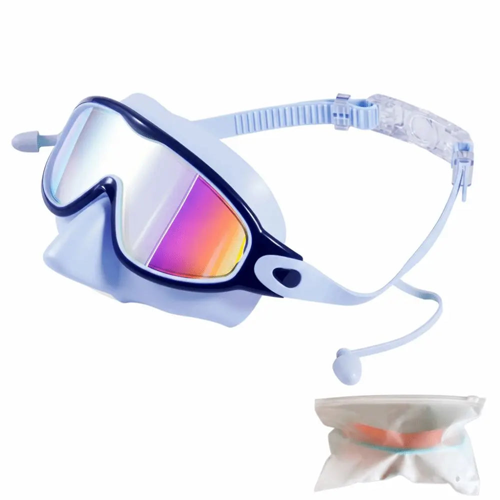 Women's Wide View Swim Goggles – UV &amp; Anti-Fog Large Frame Swim Goggles Axl