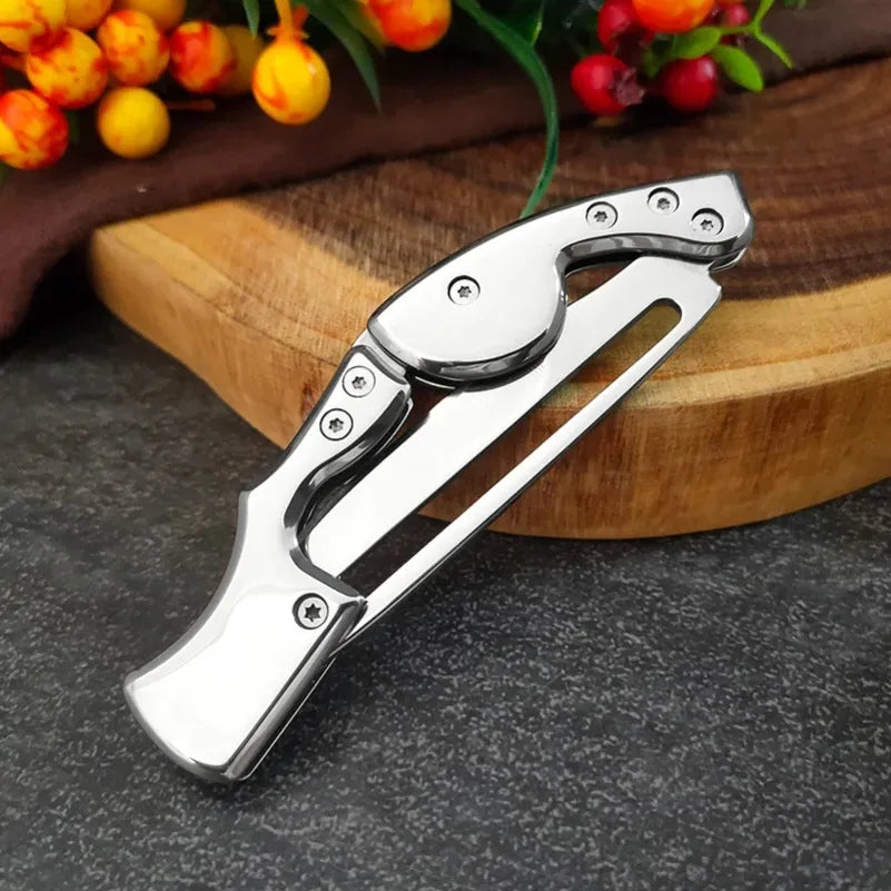 InLeung Folding Utility Knife – Stainless Steel BBQ & Kitchen Folding Utility Knife Axl