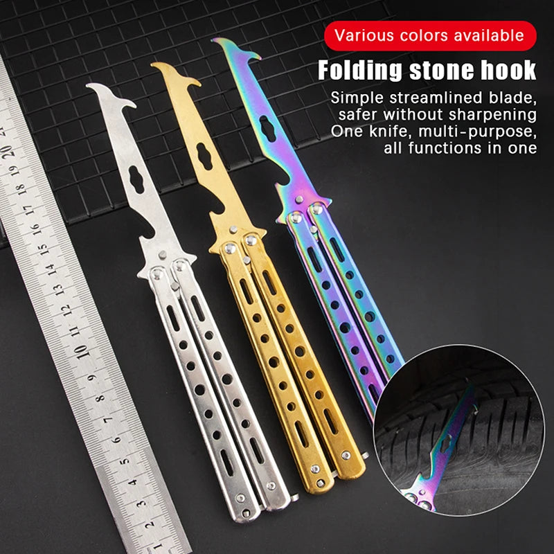 Foldable Tire Stone Remover & Cleaning Hook Tool Tire Cleaning Tool Axl