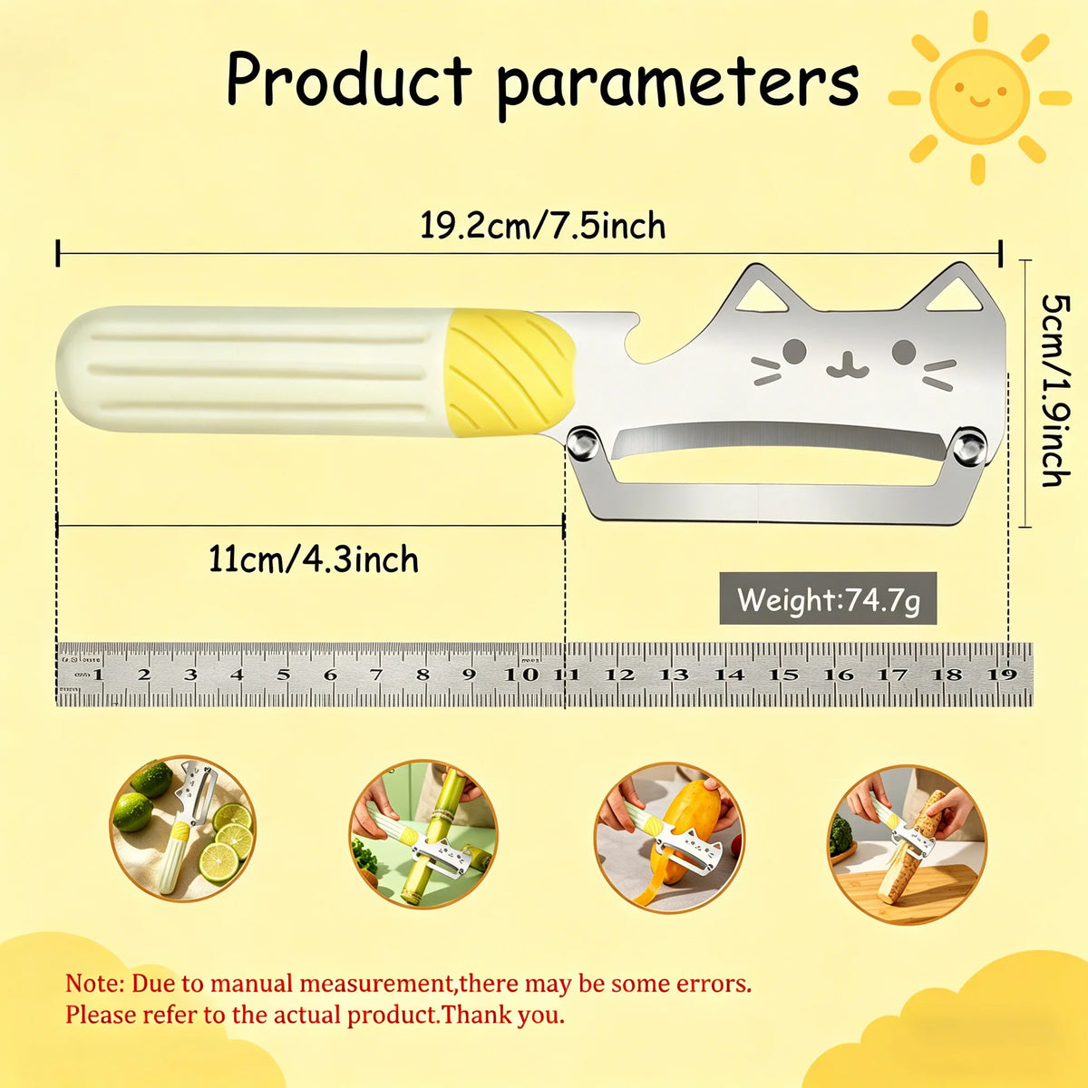 Stainless Steel Vegetable & Potato Peeler | Sharp Paring Tool Vegetable Peeler Axl