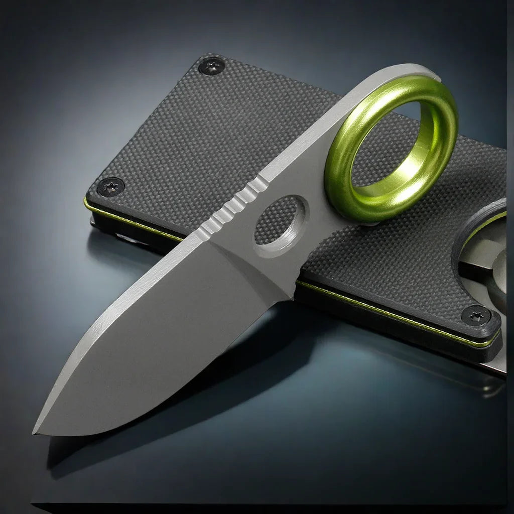 YRIDEFE Mini EDC Fixed Blade Pocket Knife | Keychain Knife Fixed Blade Knife Axl