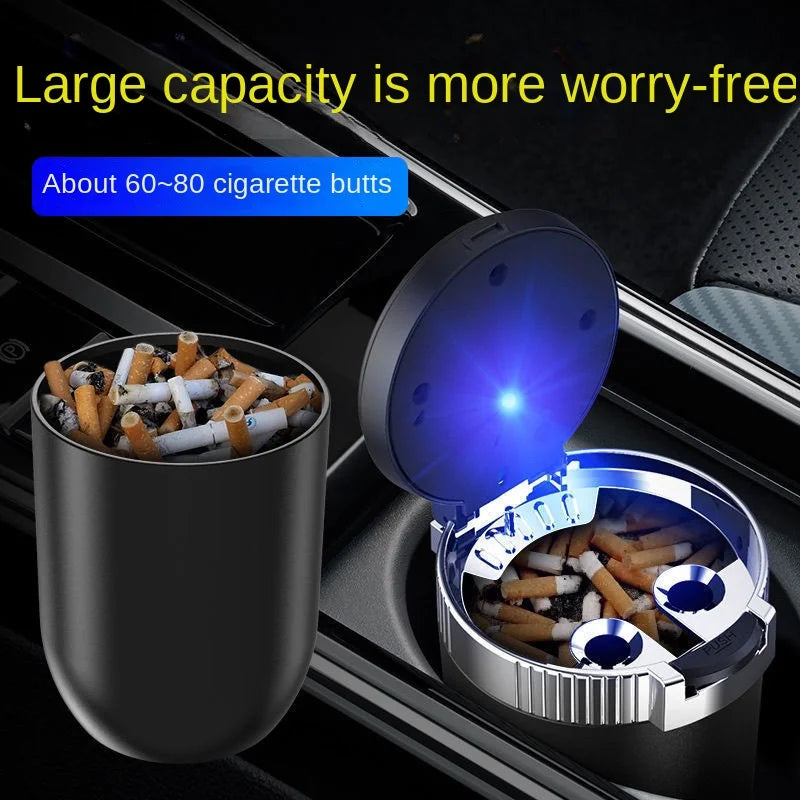 Portable LED Car Ashtray with Auto Light – Cup Holder Fit Car Ashtray Axl