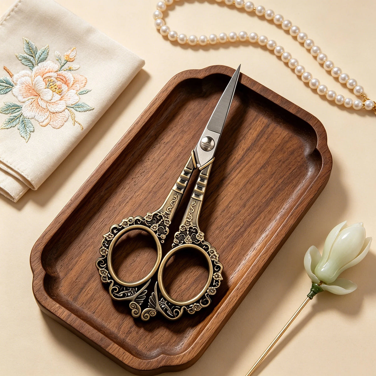Vintage Tailor Scissors – Embroidery & Cloth Cutting Shears Embroidery Scissors Axl Scissors-Bronze