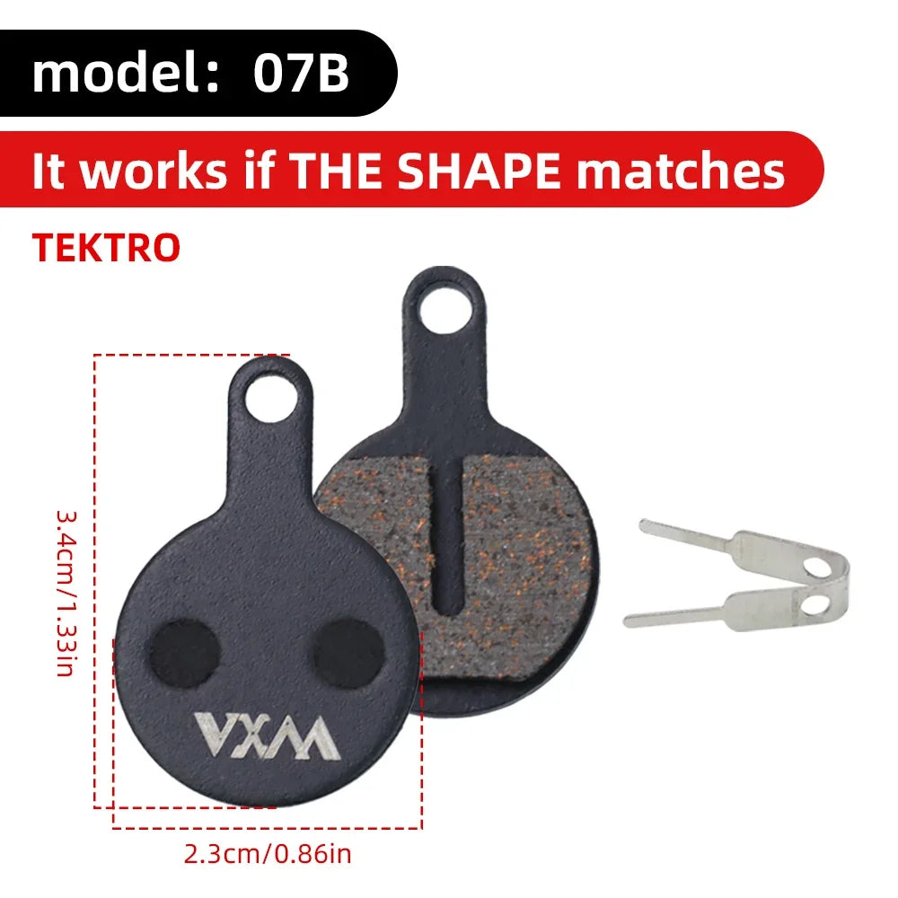 VXM MTB Hydraulic Disc Brake Pads – Semi-Metal, Quiet & Durable Disc Brake Pads Axl 07B