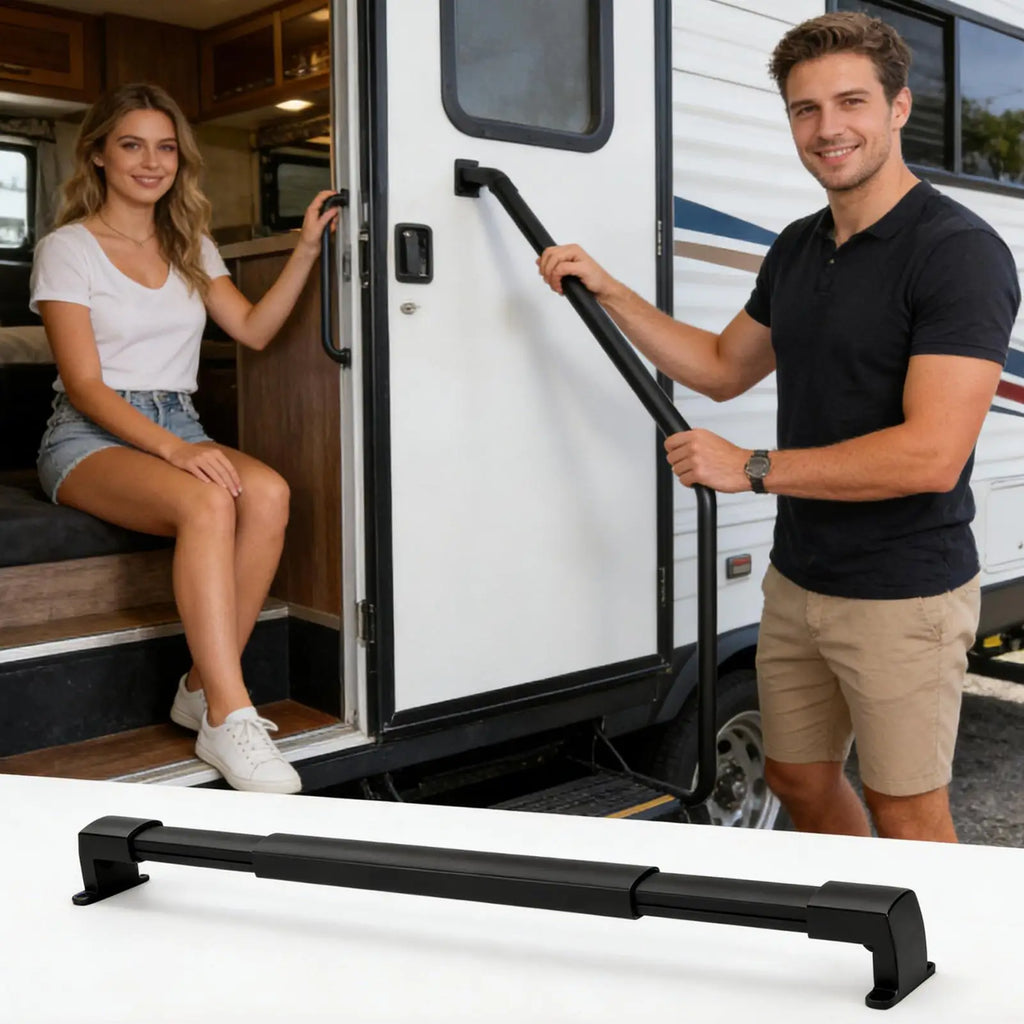 Adjustable RV Screen Door Crossbar Grab Bar | Easy Exit Assist RV Door Grab Bar Axl