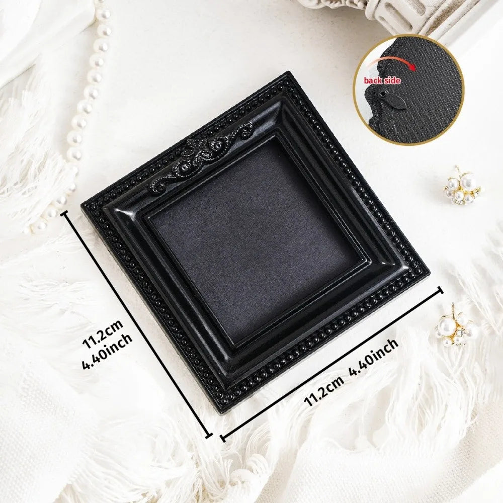 Resin Baroque Mini Picture Frames – Ornate Vintage Wall Décor Decorative Picture Frame Axl A64
