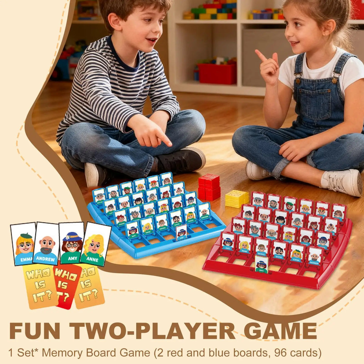 Guess Who I Am Memory Logic Board Game – Family & Kids Family Board Game Axl