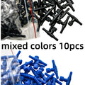 10-Pack Aquarium Air Flow Control Valves – T-Shape Fish Tank Aquarium Air Valve Axl mixed colors 10pcs