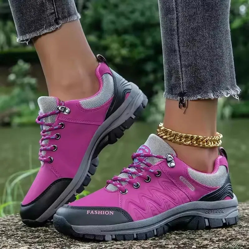 Women's Breathable Mesh Hiking Sneakers – Anti-Slip Outdoor Shoes Women's Hiking Sneakers Axl