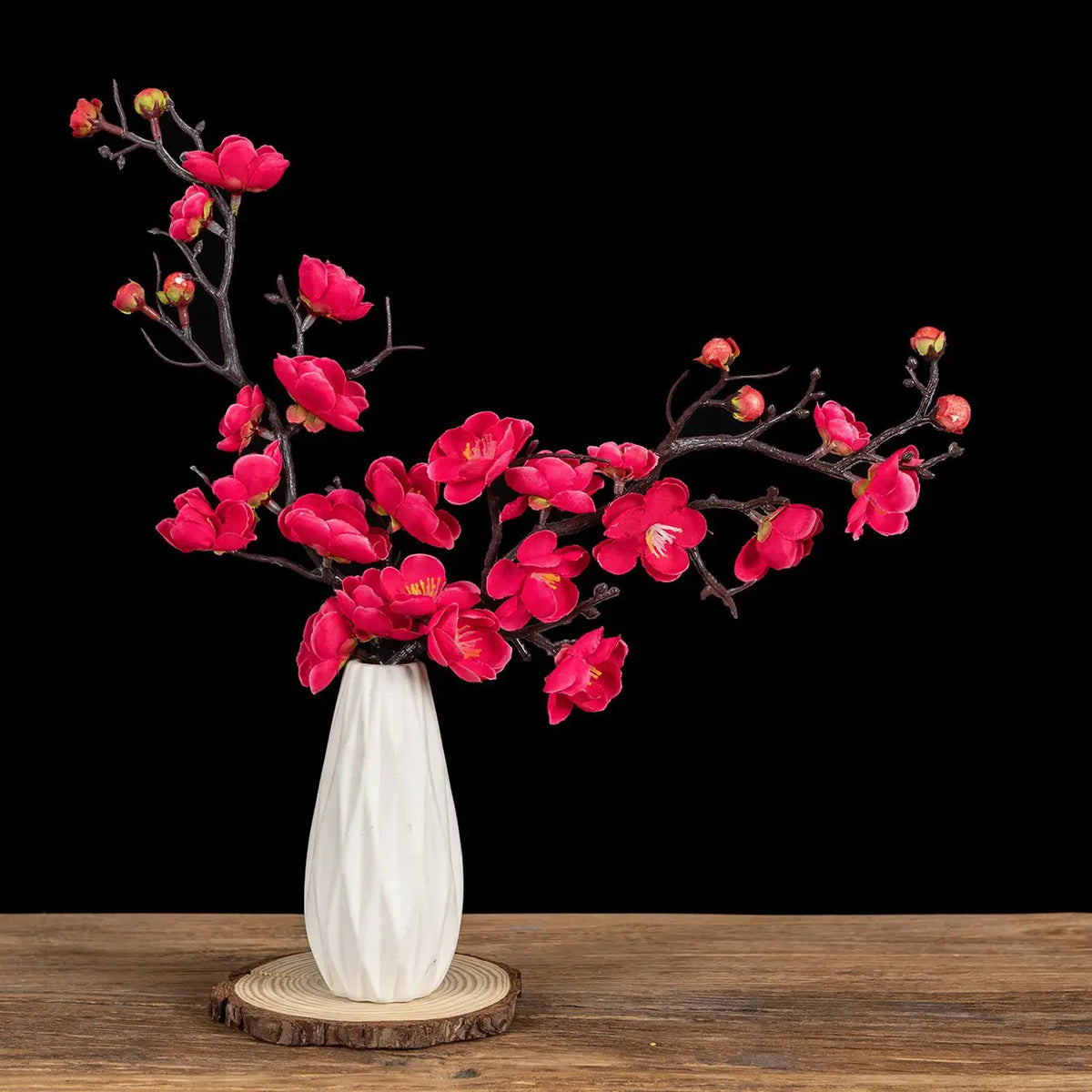 Silk Artificial Plum Blossom Branch – Wedding & Home Decor Artificial Floral Branch Axl