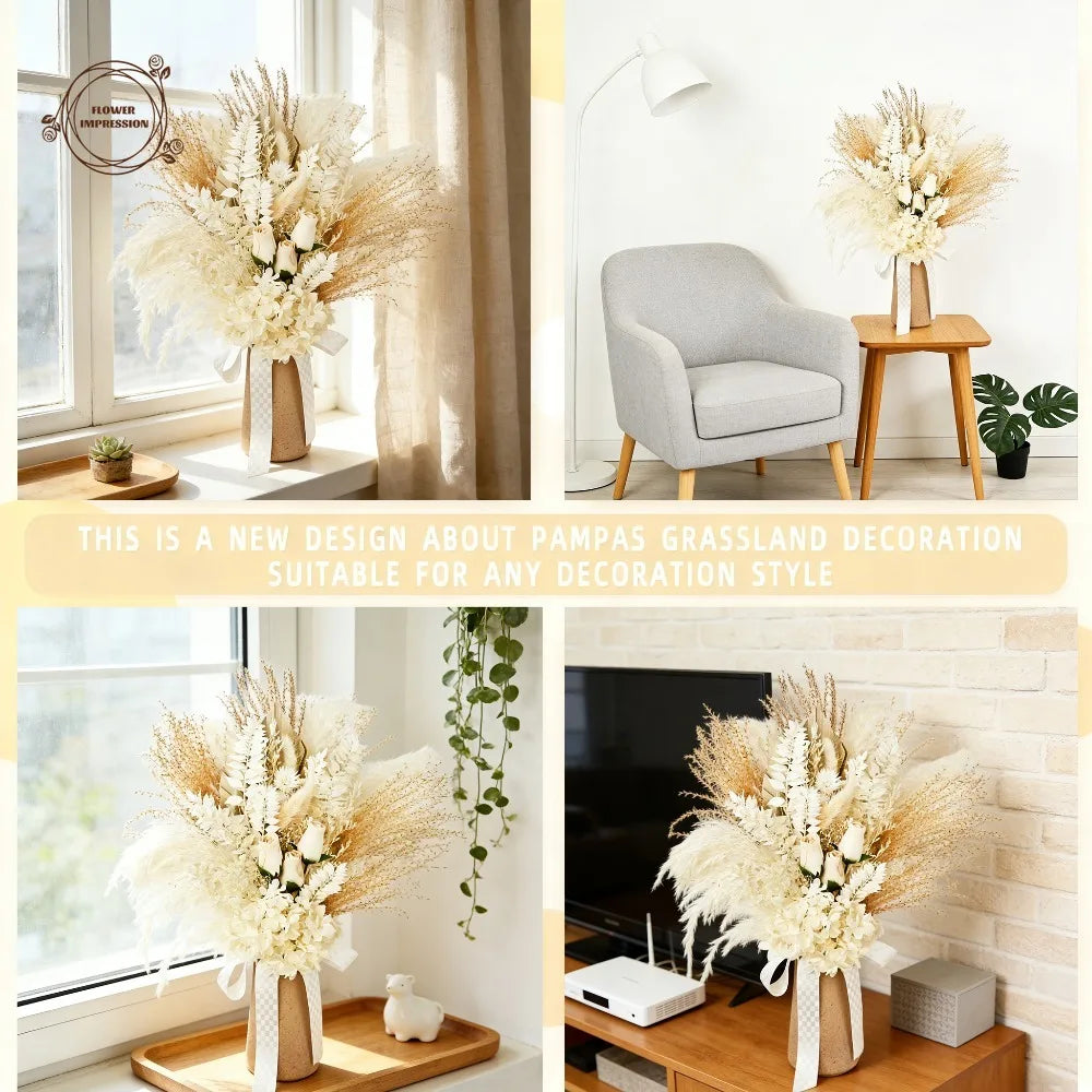 Dried Palm Leaf Bouquet – Wedding & Home Décor Flowers Dried Flower Bouquet Axl