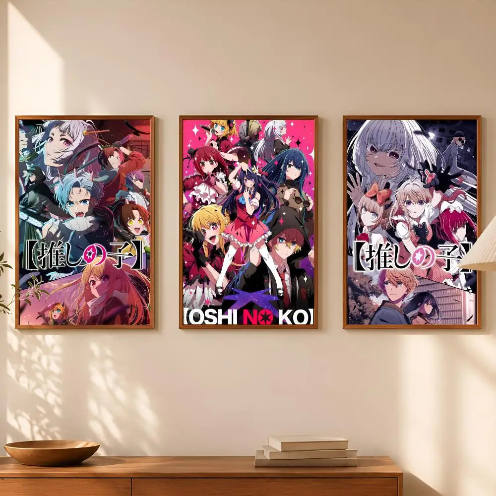 Oshi no Ko Anime Self-Stick HD PVC Wall Poster | Waterproof Anime Wall Poster Axl