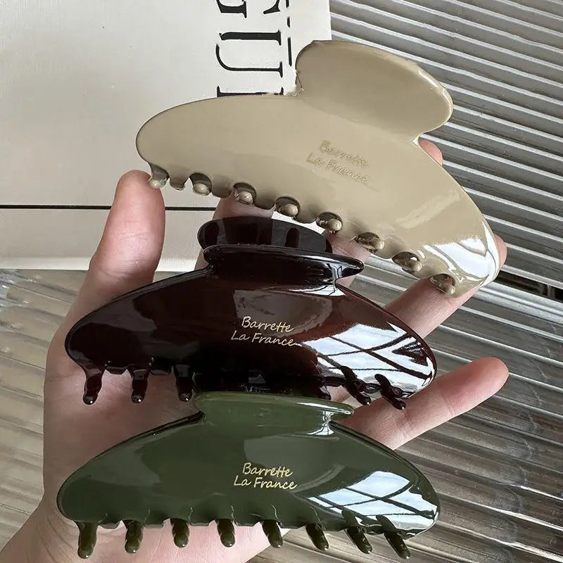 Large Acetate Hair Claw Clip – Retro Korean Shark Clip Hair Claw Clip Axl