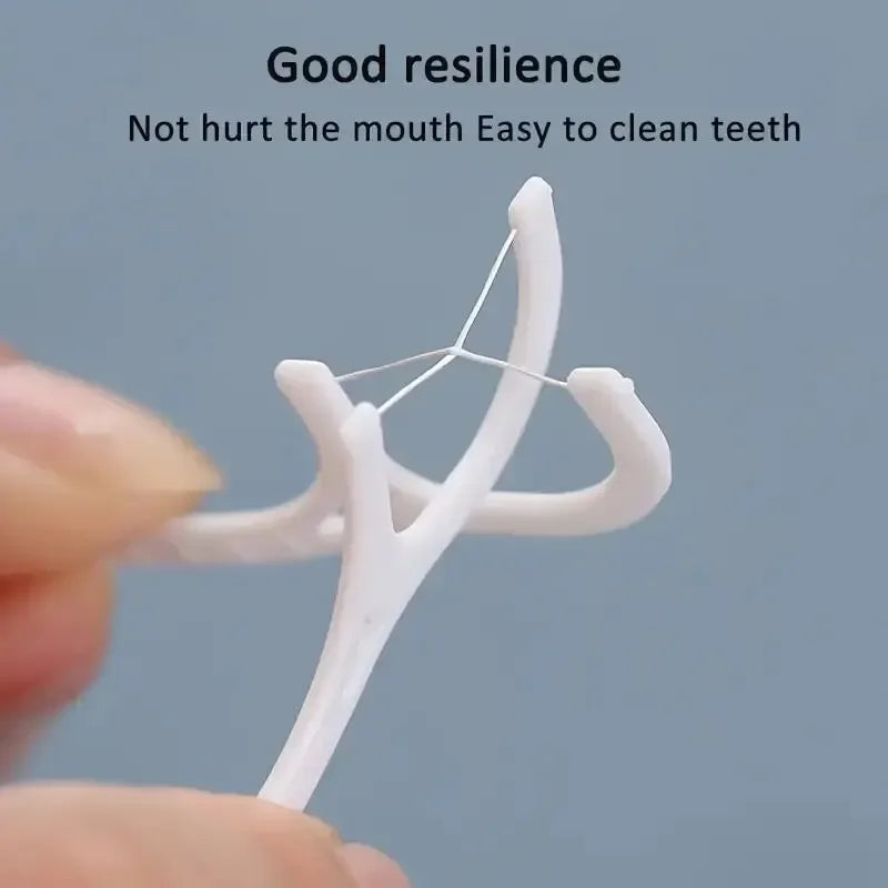 Disposable Dental Floss Picks 100/300/500 Pcs – Portable Flosser Dental Floss Picks Axl